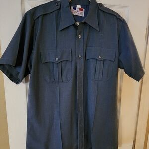 Flying Cross Gray Button-Up Shirt